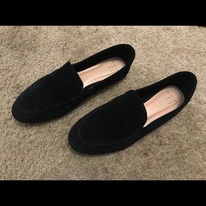 Black loafers